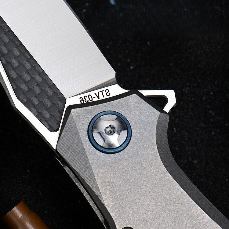 ShadowRidge M390 – Carbon Fiber Titanium Folding Knife