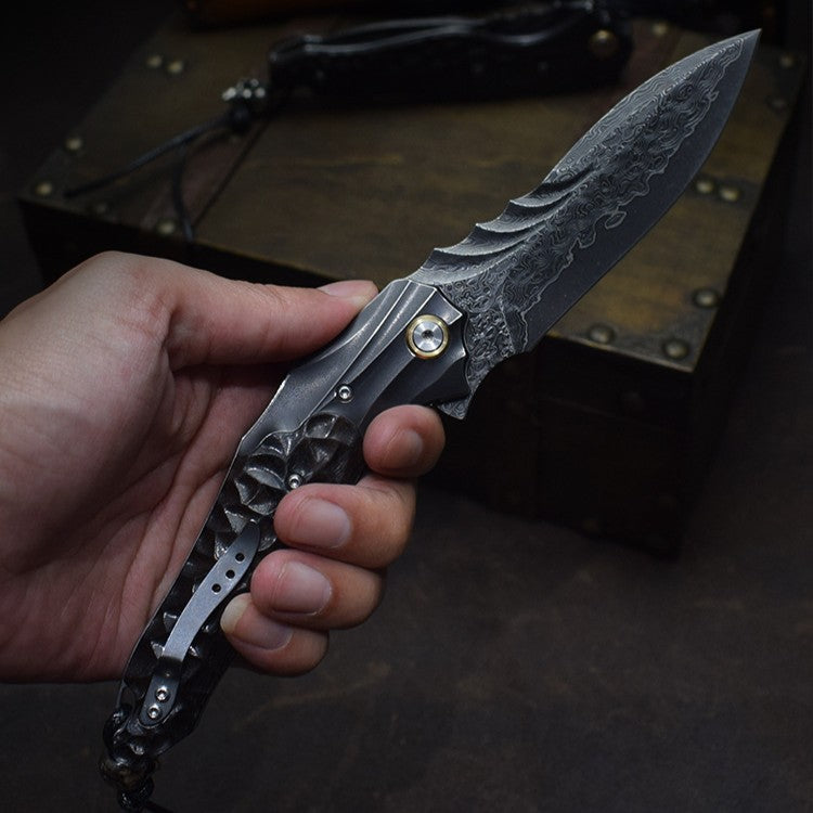 Devil's Soul | VG10 Damascus Steel Forged Knife