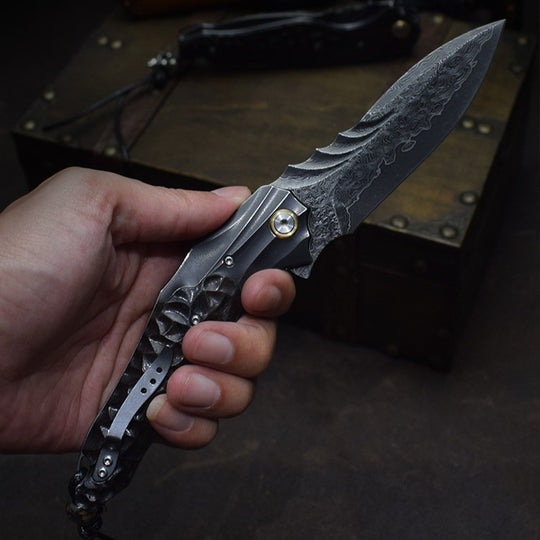 Devil's Soul | VG10 Damascus Steel Forged Knife