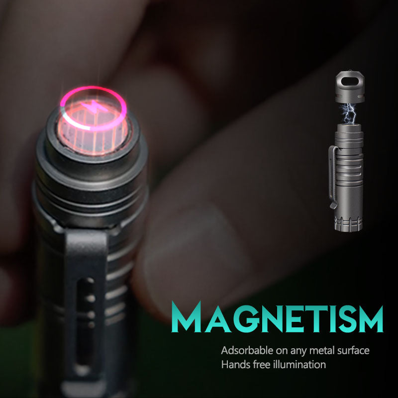 Der Wegfinder: Wiederaufladbare Taschenlampe aus Titan