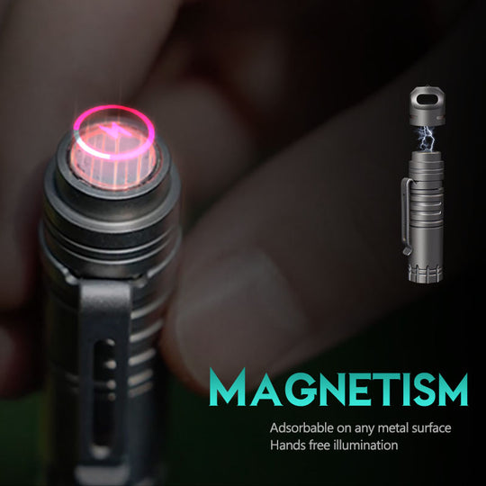Der Wegfinder: Wiederaufladbare Taschenlampe aus Titan