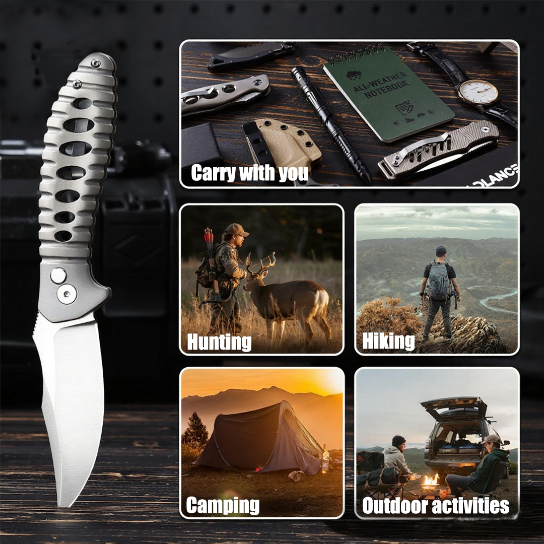 NimbleTitan - Titanium Handle EDC Small Pocket Knife