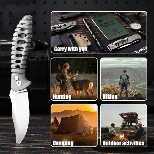 NimbleTitan - Titanium Handle EDC Small Pocket Knife