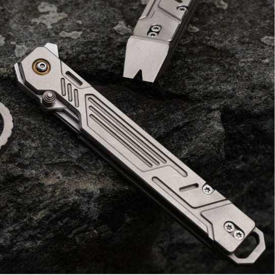 M-TiFlip - Titanium EDC Flipper Knife with Modular Ends