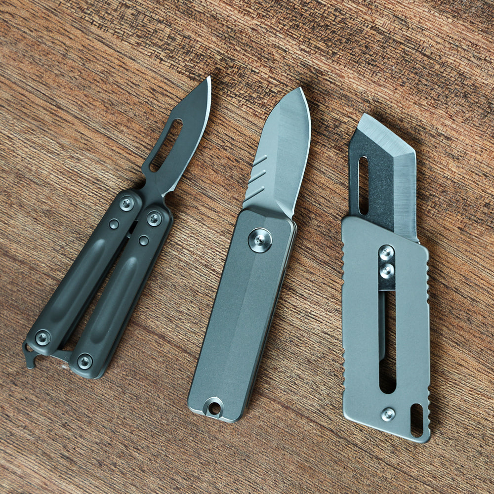 40% OFF ! EDC Pocket Knife Bundle: Butterfly+ Titanium+ Magnetic