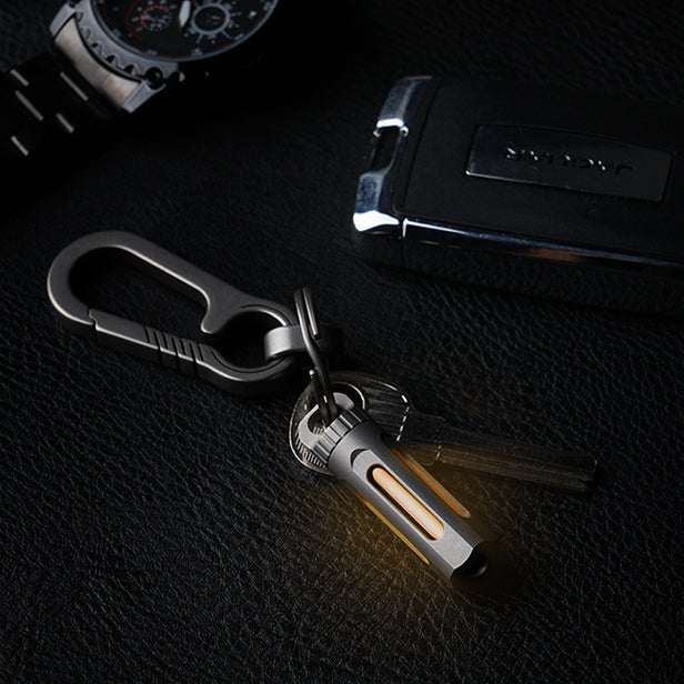 NoxTi Tritium Keychain — Halloween Limited Edition | Exclusive Halloween Pattern & Orange Glow