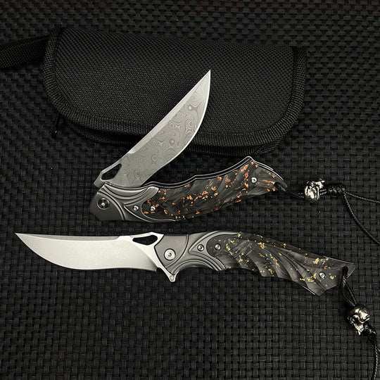 Night Owl – M390 Steel Carbon Fiber Tactical Folding Knife