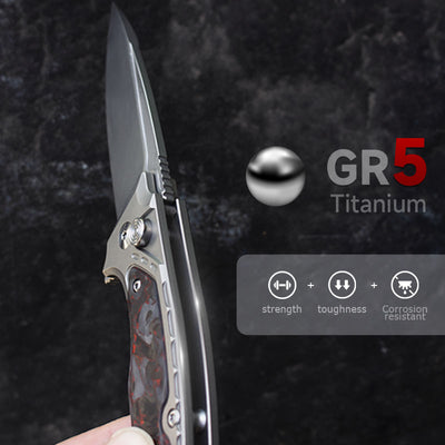 The Scarab Knife: Ti Handle & M390 Blade