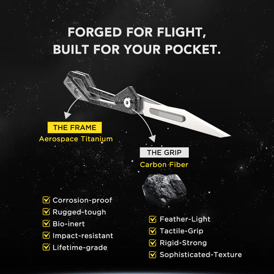 KeyKnife: Mini Titanium & Carbon Fiber EDC Scalpel