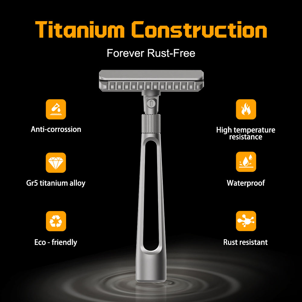 ModuRazor V2 - Portable Travel-Ready Titanium Razor