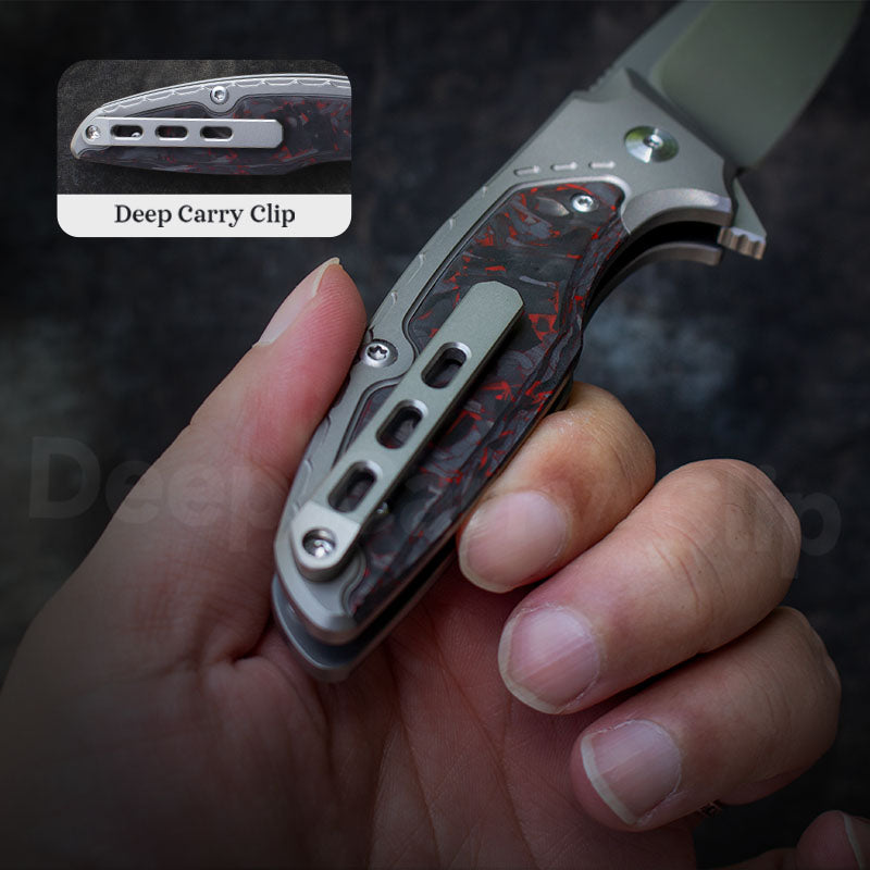 The Scarab Knife: Ti Handle & M390 Blade