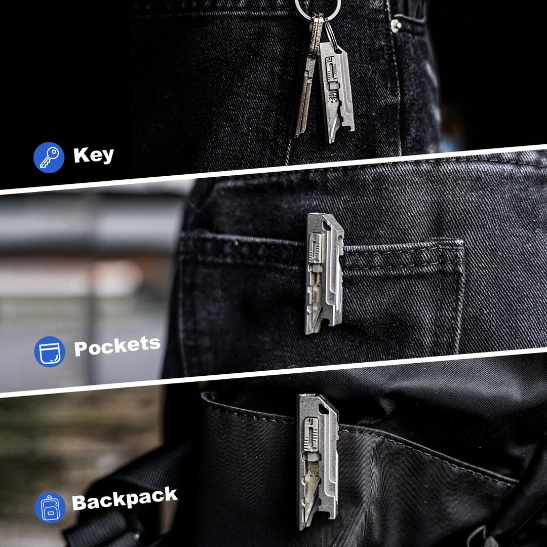 Mini Master - Micro Titanium Keychain Knife & EDC Multitool