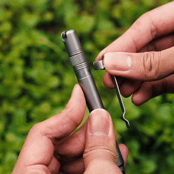 The OmniPen: Titanium Pocket Tool with 5 Smart Functions