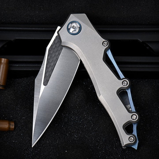 ShadowRidge M390 – Carbon Fiber Titanium Folding Knife