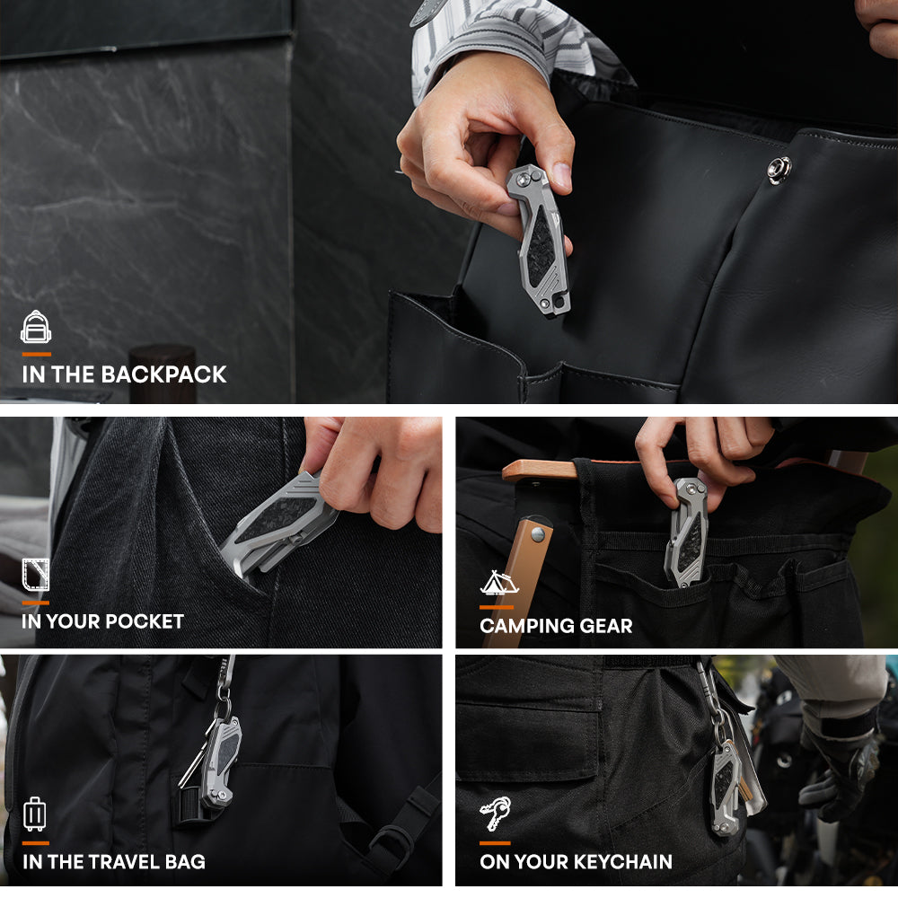 FoldRazor: A Titanium Folding Razor Inspired by EDC Tool