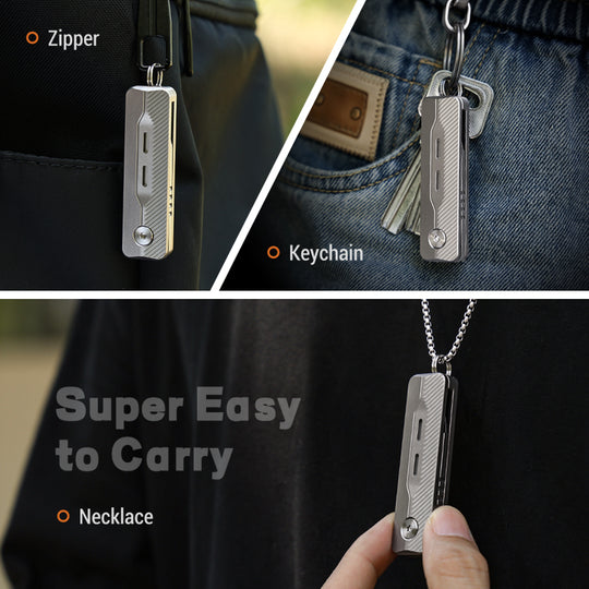 TiNova: Magnetic Titanium Mini EDC Knife & Fidget Tool