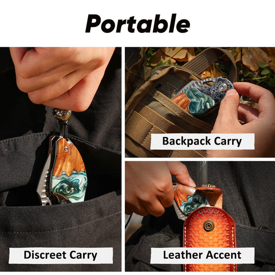 Verdal - The Pocket-Sized Handmade Damascus EDC Folding Knife