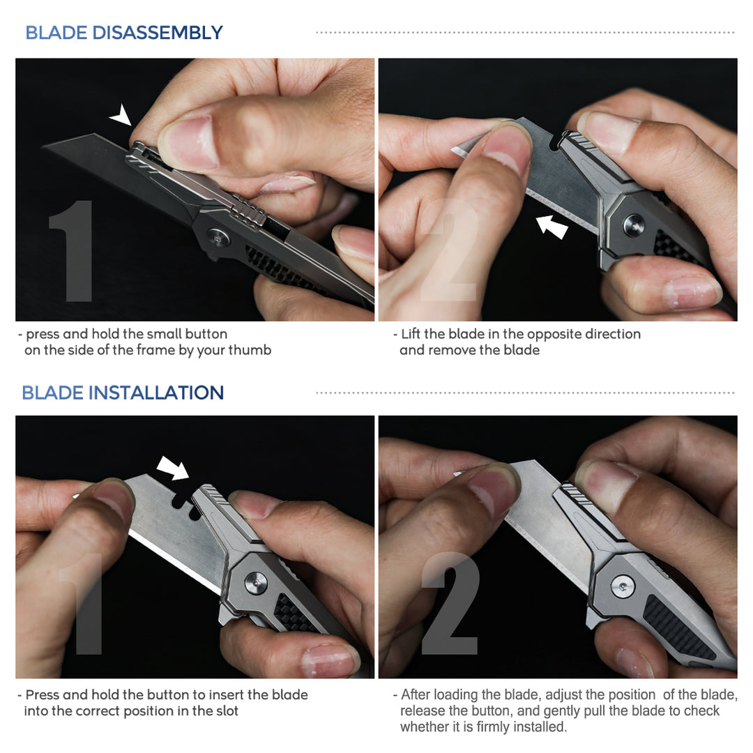 The WindSlice - Mini EDC Titanium Folding Utility Knife