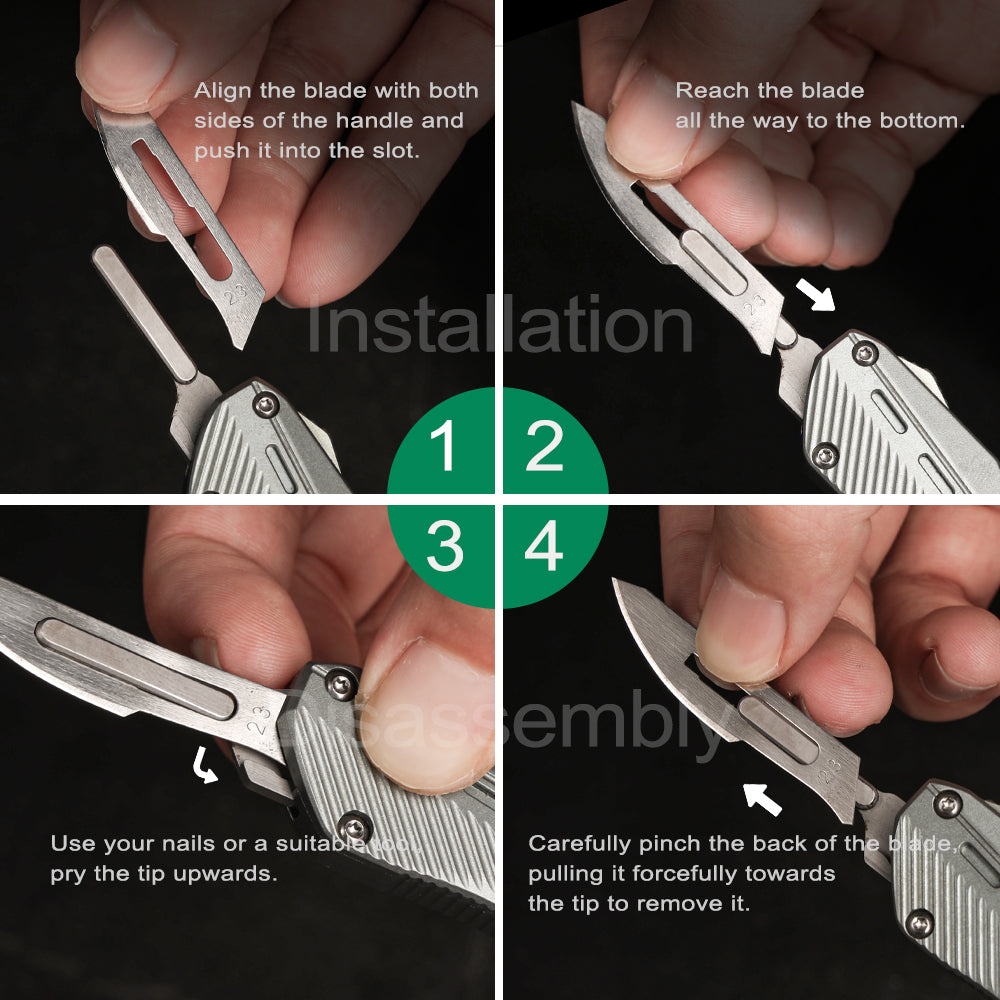 SwiftMamba | Quick-Deploy EDC Utility Knife – CNC Machined Scalpel Folder