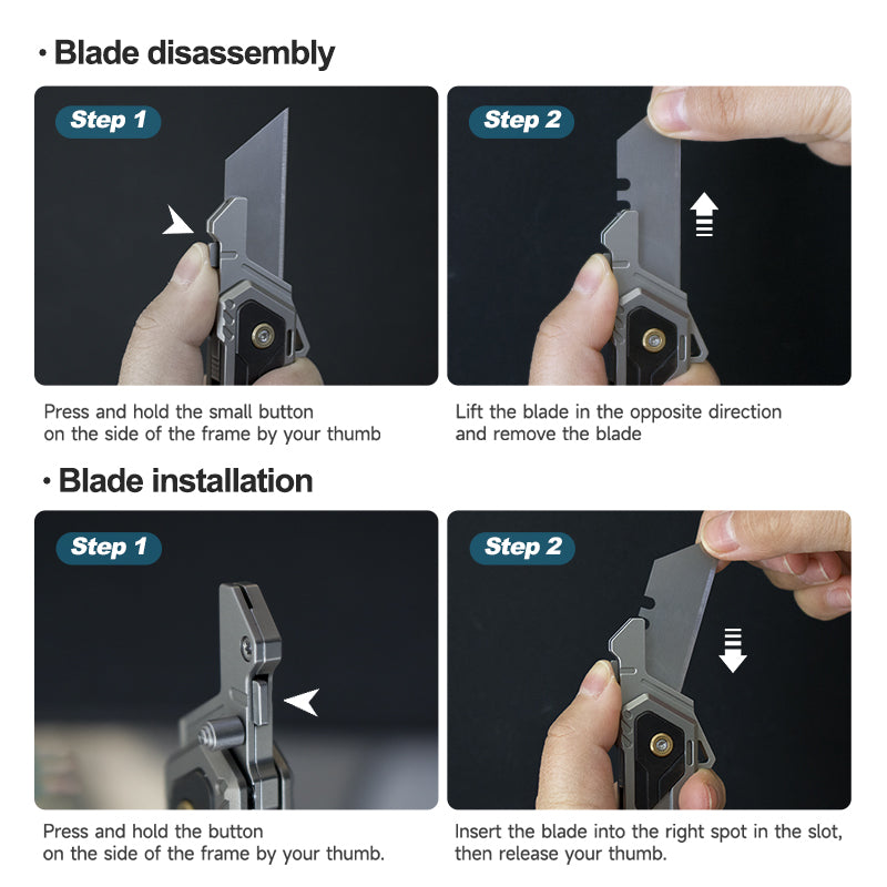 The Phantom 2.0: Enhanced Titanium Folding Utility Knife