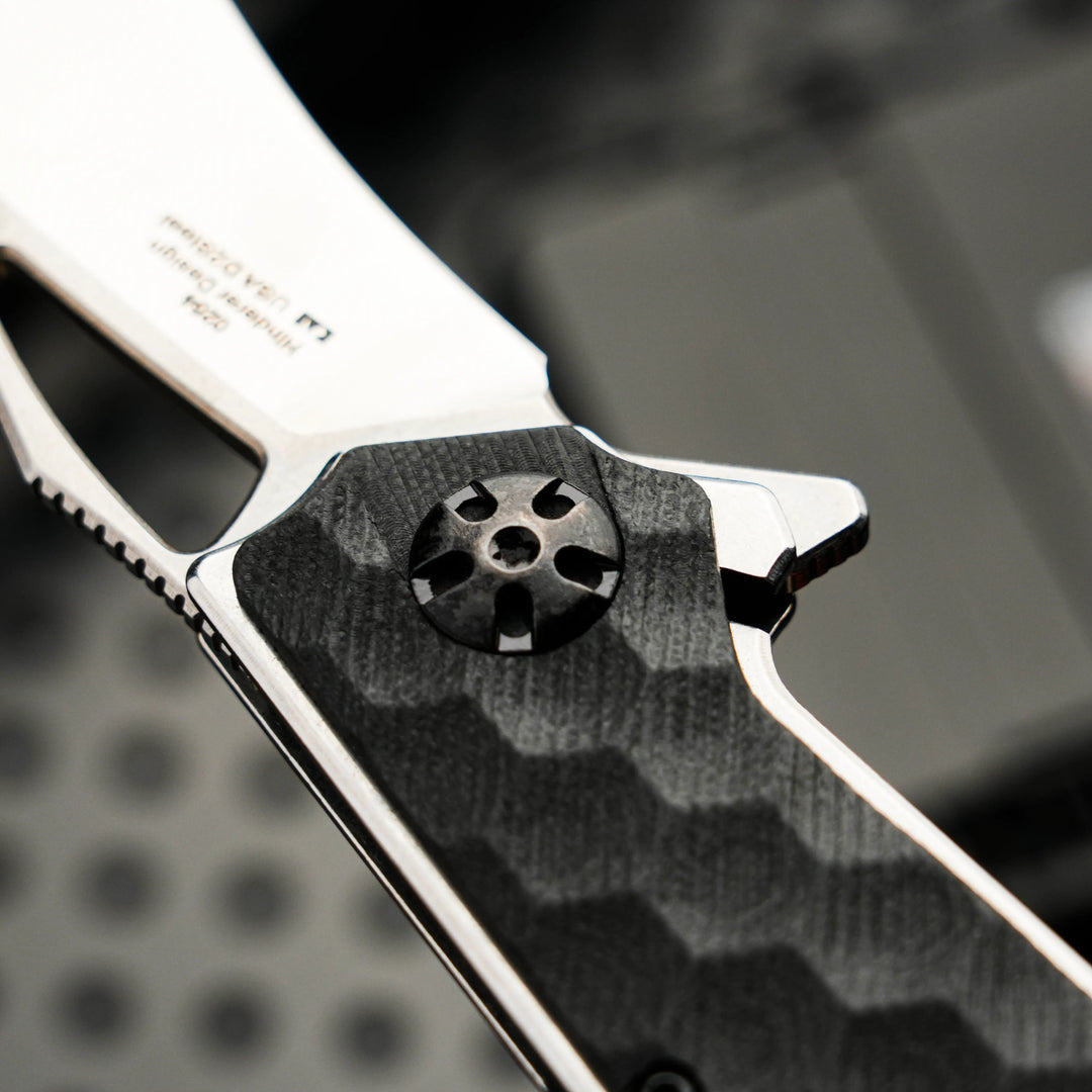 HexGrip G10 Folding Knife – 5Cr Stainless Steel EDC Flipper | Outdoor, Camping & Everyday Carry