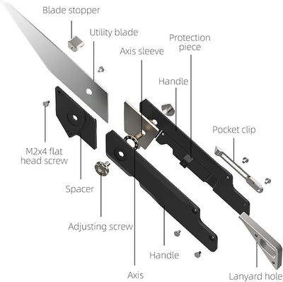 The Crow: Stainless steel EDC Folding Pocket Utility Knife