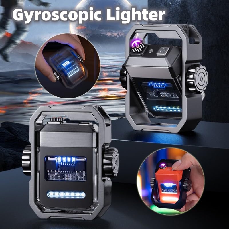 IgniteGyro：USB Rechargeable Double Arc Lighter