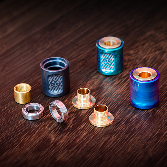 SpinCore-Titanium Fidget Pendant – Precision Spinner, EDC Necklace & Stress Reliever