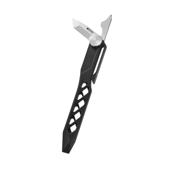 AeroTitan Titanium EDC Pry Bar - CNC Stealth Multi-Tool