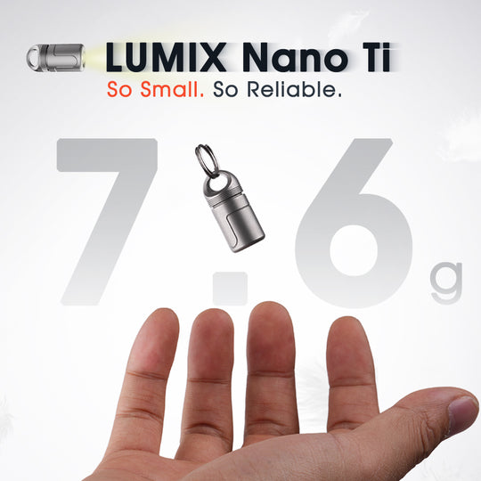 LUMIX Nano Ti— A 100-Lumen Titanium Micro Flashlight