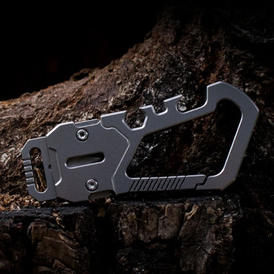 The KeySnap: Titanium EDC Multitool Keychain Carabiner