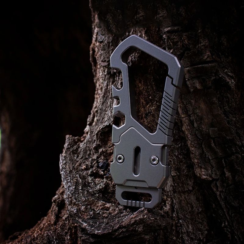 The KeySnap: Titanium EDC Multitool Keychain Carabiner