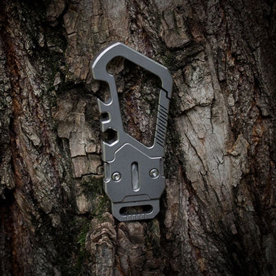 The KeySnap: Titanium EDC Multitool Keychain Carabiner