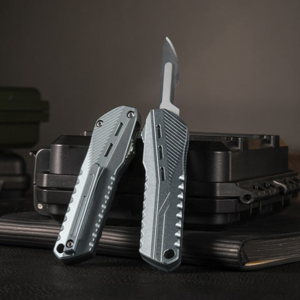 SwiftMamba | Quick-Deploy EDC Utility Knife – CNC Machined Scalpel Folder