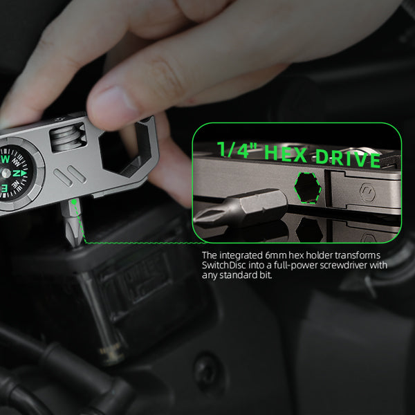 SwitchDisc – Titanium Pocket Tool for Everyday Carry