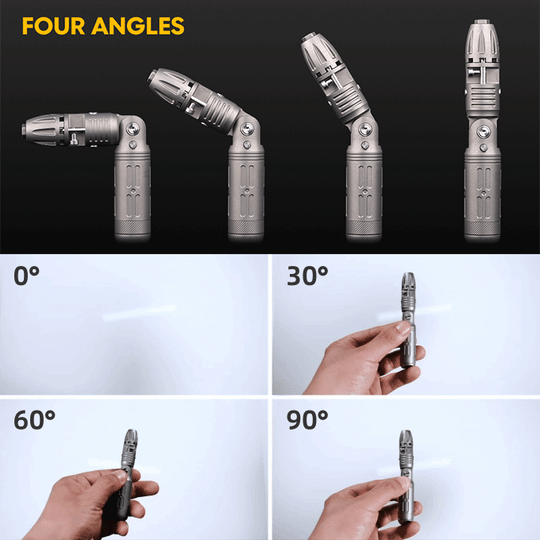 Arcos Driver：4-Angle Foldable Titanium Ratchet Screwdriver