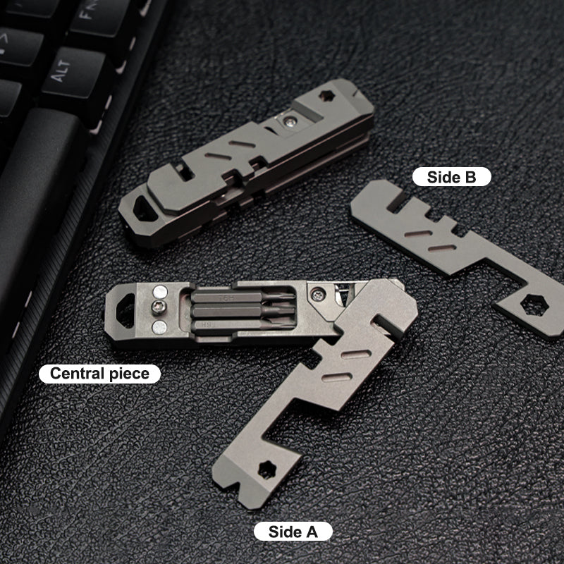 The TriPro Stand: 15-in-1 Titanium EDC Tool and Phone Stand