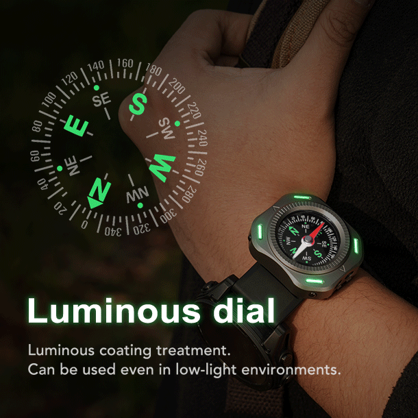CompaX — A Titanium Compass with Multiple Carry Options