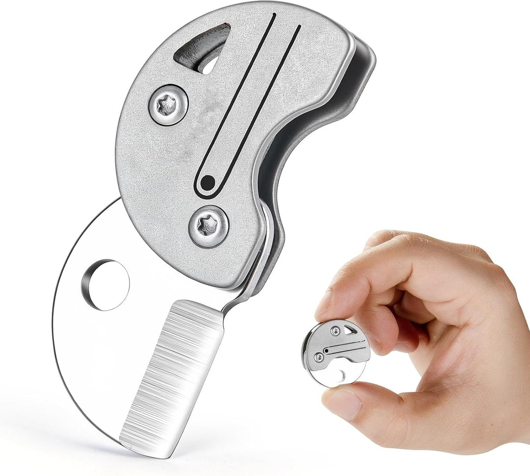 Zero-Bulk:Ultra Mini Titanium Pocket Keychain EDCFolding Knife