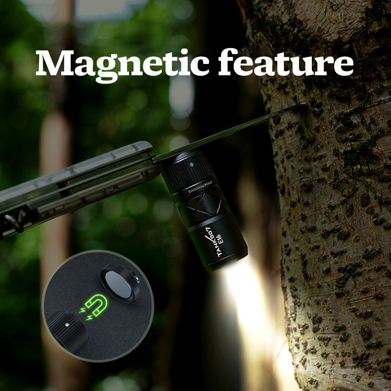 Mini Magnetic LED Flashlight: Direct Charging,Adjustable Focus, Ultra-Portable Light