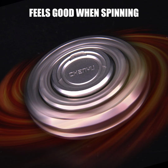 Titanium Compound Gyro Fidget Spinner:Modular EDC Stress Relief Toy