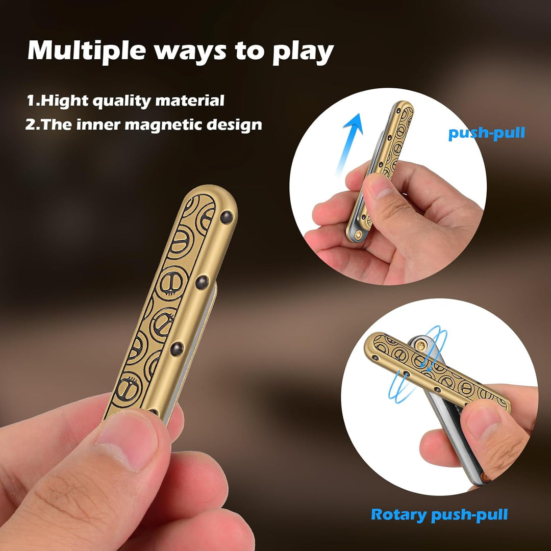 Magic Slide Fidget PushBar Magic:Metal EDC Fidget Slider – Edctitan