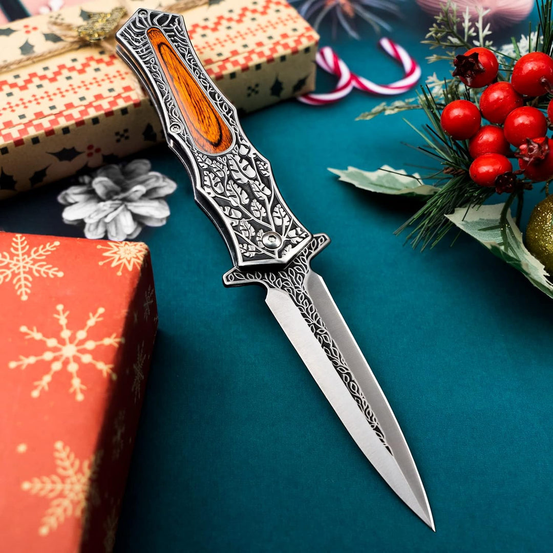 Ebonleaf Venom:  Stainless Steel Pocket Knife