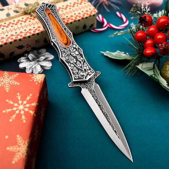Ebonleaf Venom:  Stainless Steel Pocket Knife