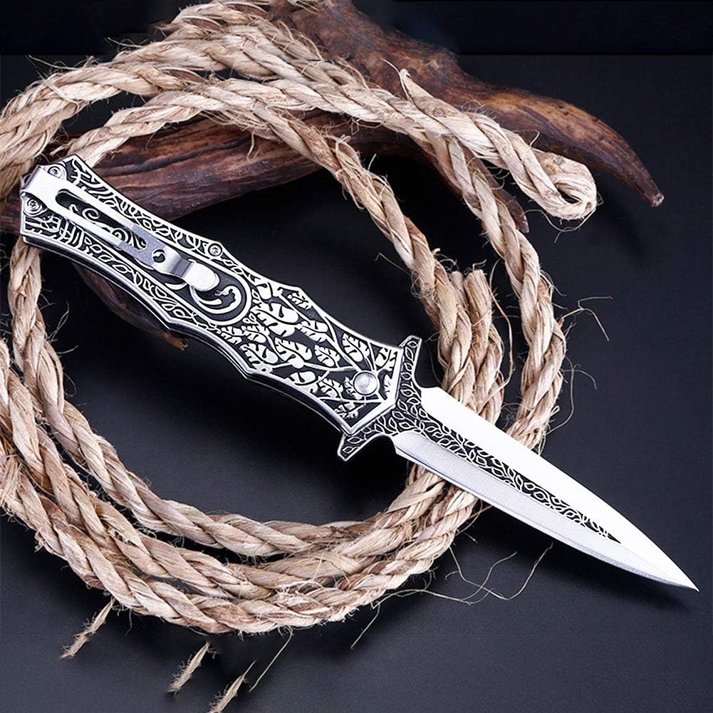 Ebonleaf Venom:  Stainless Steel Pocket Knife