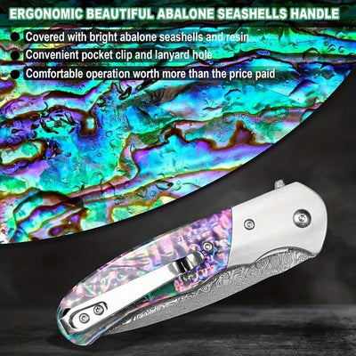 Shellshade Swoop:  VG10 Stainless Steel Pocket Hunting Knife