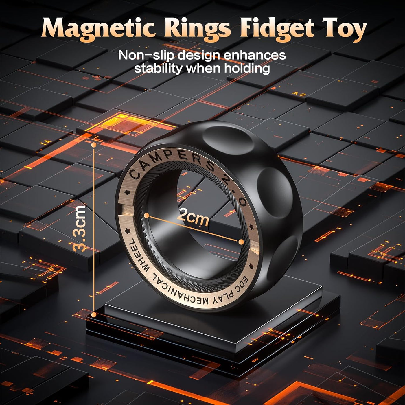 RelaxiSpin Rings：Metal Fidget Toy