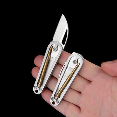 The Pendulum: 7Cr Steel Telescopic Control EDC Folding Knife