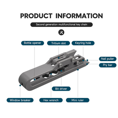 The K-Smart Keychain 2.0: 11-in-1 Titanium Multi-Tool