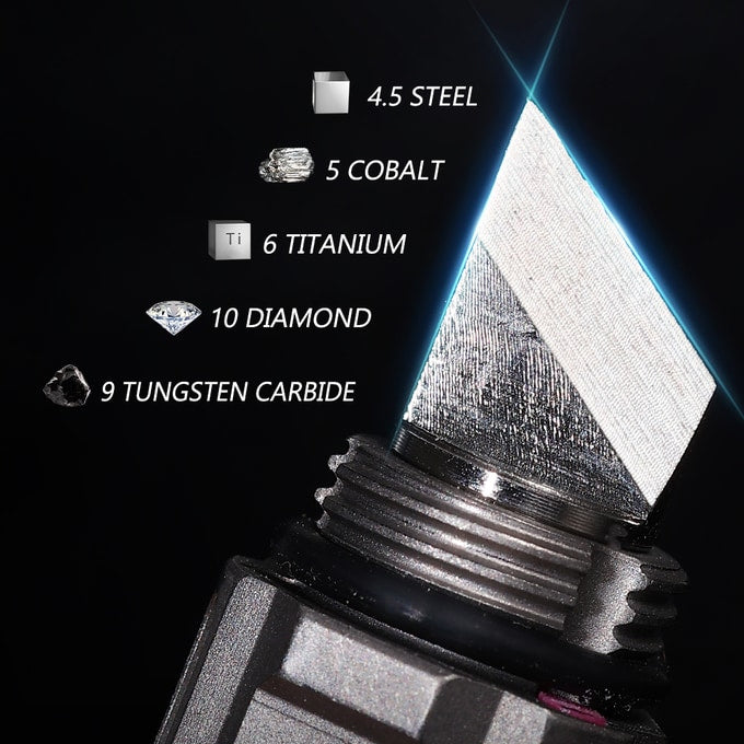 ED07 Ti：Titanium keychain flashlight & multitool, waterproof EDC.